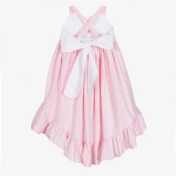 Phi Clothing-Girls Pink Cotton Dress | Childrensalon Outlet