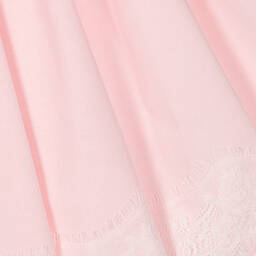 Phi Clothing-Girls Pink Cotton Flutter Lace Dress | Childrensalon Outlet