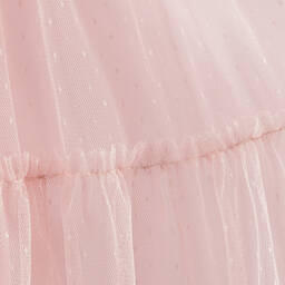 Phi Clothing-Розовое платье из тюля в горошек для девочек | Childrensalon Outlet