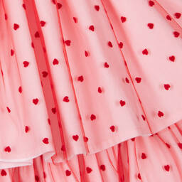 Phi Clothing-Girls Pink Embroidered Tulle Dress | Childrensalon Outlet