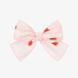 Phi Clothing-Girls Pink Love Heart Hair Clip (18cm) | Childrensalon Outlet