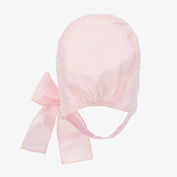في كلودينغ-قبعة بونيه أطفال بناتي قطن عضوي لون زهري | Childrensalon Outlet