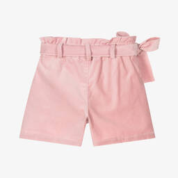 Phi Clothing-Girls Pink Velour Shorts | Childrensalon Outlet