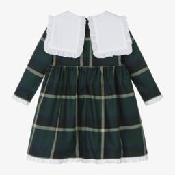 Phi Clothing-فستان تارتان لون أخضر | Childrensalon Outlet