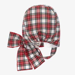 Phi Clothing-Красный чепец в шотландскую клетку для девочек | Childrensalon Outlet