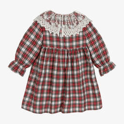 Phi Clothing-Girls Red Tartan Dress | Childrensalon Outlet