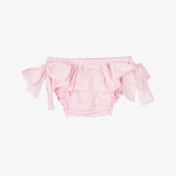 Phi Clothing-Girls Rosy Plumeti Ruffle Bloomers | Childrensalon Outlet