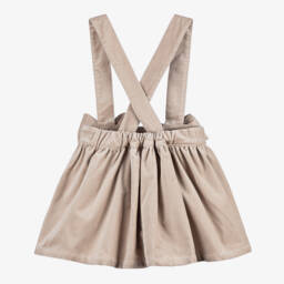 في كلودينغ-تنورة مخمل لون بيج | Childrensalon Outlet