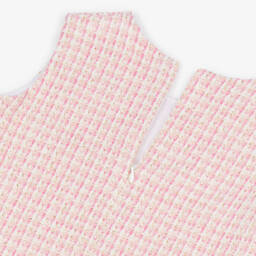 Phi Clothing-Блестящее розовое твидовое платье для девочек | Childrensalon Outlet