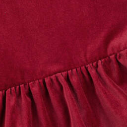 Phi Clothing-Girls Velour Dress with Feather Trim | Childrensalon Outlet