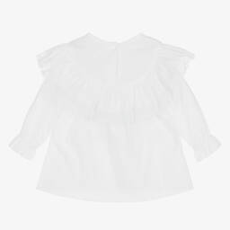 Phi Clothing-Girls White Cotton Blouse | Childrensalon Outlet