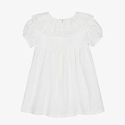 Phi Clothing-Girls White Cotton Dress | Childrensalon Outlet