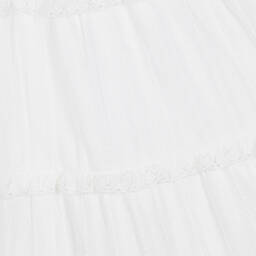 Phi Clothing-Girls White Cotton Lace Dress | Childrensalon Outlet