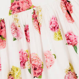 Phi Clothing-Белое платье с розовыми цветами | Childrensalon Outlet