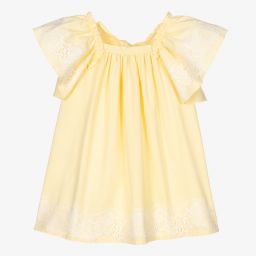Phi Clothing-Girls Yellow Lace Dress | Childrensalon Outlet