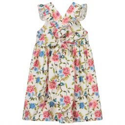 Phi Clothing-Кремовый сарафан в цветочек | Childrensalon Outlet