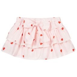 Phi Clothing-Розовая хлопковая юбка-шорты | Childrensalon Outlet