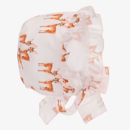 Phi Clothing-Розовый чепец с оленятами | Childrensalon Outlet