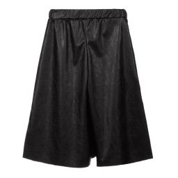 Piccola Ludo-Black Faux Leather Culottes | Childrensalon Outlet