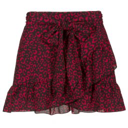 بيكولا لودو-Black & Red Leopard Skirt | Childrensalon Outlet