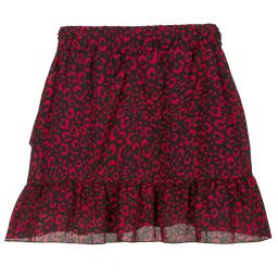 بيكولا لودو-Black & Red Leopard Skirt | Childrensalon Outlet