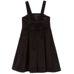 Piccola Ludo-Girls Black Velvet Dress | Childrensalon Outlet