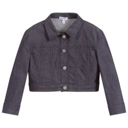Piccola Ludo-Girls Blue Denim Jacket | Childrensalon Outlet