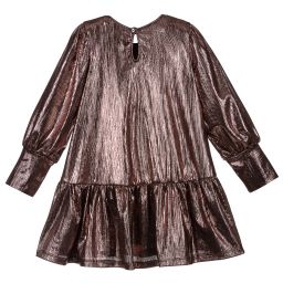 بيكولا لودو-Girls Metallic Pink Dress | Childrensalon Outlet