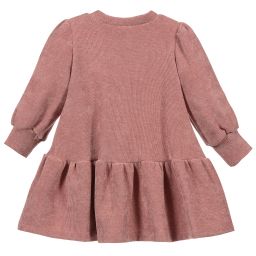 Piccola Ludo-Girls Pink Chenille Dress | Childrensalon Outlet