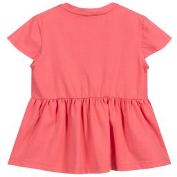 Piccola Ludo-Girls Pink Jersey T-Shirt | Childrensalon Outlet