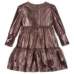 بيكولا لودو-Girls Pink Metallic Dress | Childrensalon Outlet