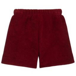 Piccola Ludo-Girls Red Chenille Shorts | Childrensalon Outlet