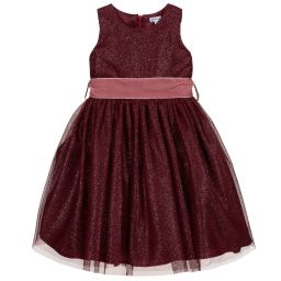 بيكولا لودو-Girls Red Glittery Dress  | Childrensalon Outlet
