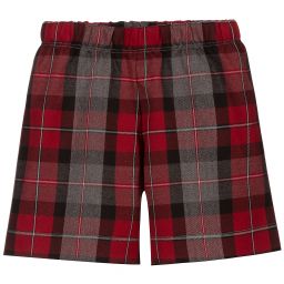 بيكولا لودو-Girls Red & Grey Check Shorts | Childrensalon Outlet
