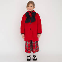 Piccola Ludo-Girls Red Tartan Culottes | Childrensalon Outlet
