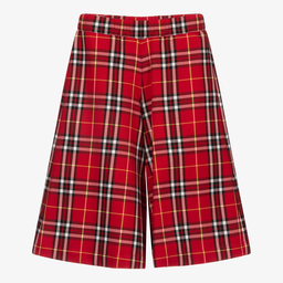 Piccola Ludo-Girls Red Tartan Culottes | Childrensalon Outlet