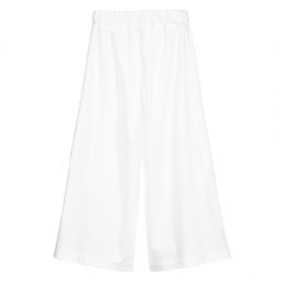 بيكولا لودو-بنطلون قطن خفيف لون ابيض للبنات | Childrensalon Outlet