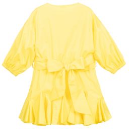 بيكولا لودو-فستان قطن خفيف لون  أصفر | Childrensalon Outlet