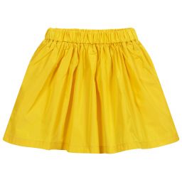 Piccola Ludo-Желтая юбка из тафты для девочек | Childrensalon Outlet