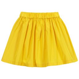 Piccola Ludo-Желтая юбка из тафты для девочек | Childrensalon Outlet