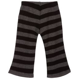 Piccola Ludo-Grey & Black Knitted Trousers | Childrensalon Outlet