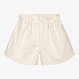 Piccola Ludo-Кремовые вельветовые шорты | Childrensalon Outlet