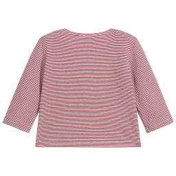Piccola Ludo-Red Striped Viscose Top | Childrensalon Outlet