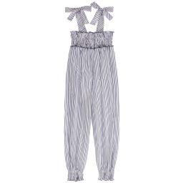 Piccola Ludo-Teen Girls Blue Jumpsuit | Childrensalon Outlet