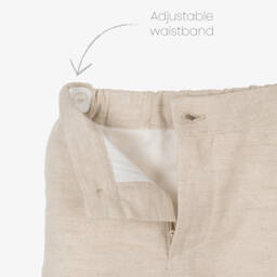 Piccola Speranza-Boys Ivory Top & Tan Bottoms Ensemble | Childrensalon Outlet