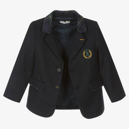 Piccola Speranza-Синий шерстяной блейзер для мальчиков | Childrensalon Outlet