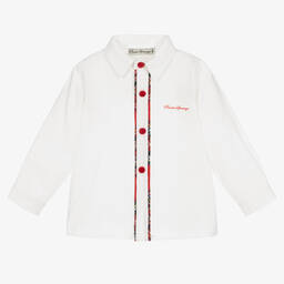Piccola Speranza-Boys Red Tartan Shorts Set | Childrensalon Outlet