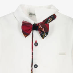 Piccola Speranza-Boys Tartan Red Shorts Ensemble | Childrensalon Outlet