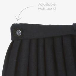 Piccola Speranza-Синяя плиссированная шерстяная юбка | Childrensalon Outlet