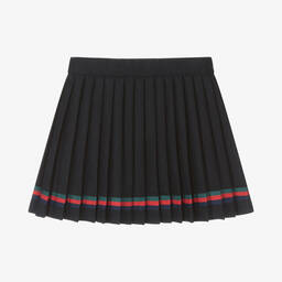 Piccola Speranza-Синяя плиссированная шерстяная юбка | Childrensalon Outlet